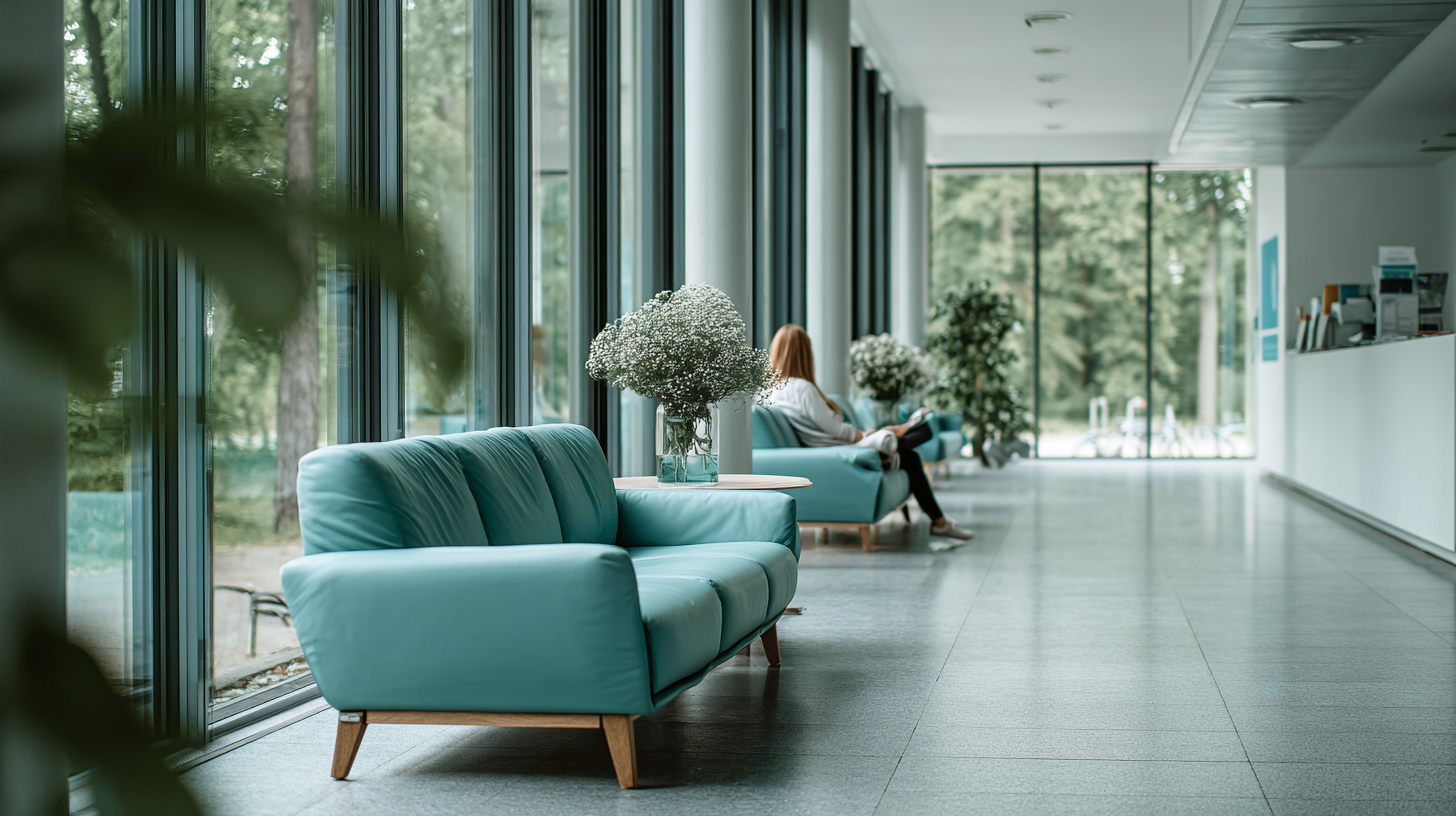 Moderne Arztpraxis mit angenehmer Atmosphäre