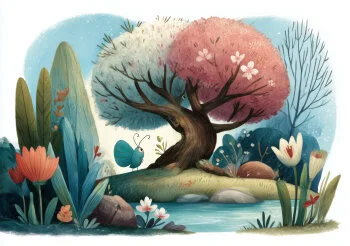 Blühender Frühling