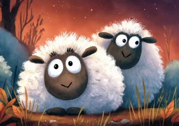 Schafe auf der Weide